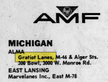 Gratiot Lanes - Dec 1968 Article